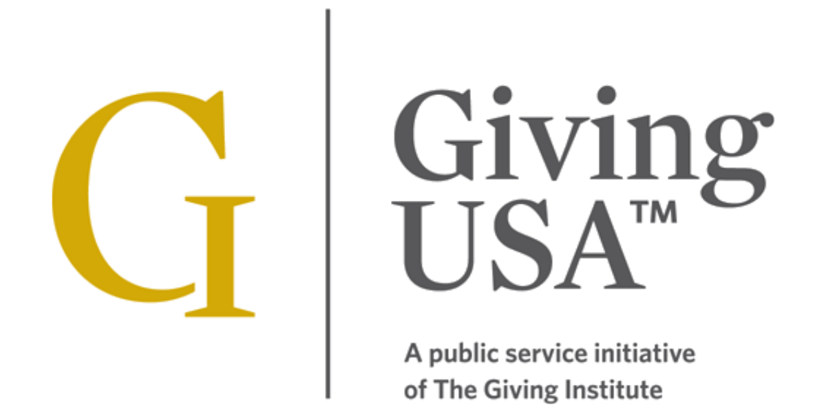 Logo for Giving USA. Reads 